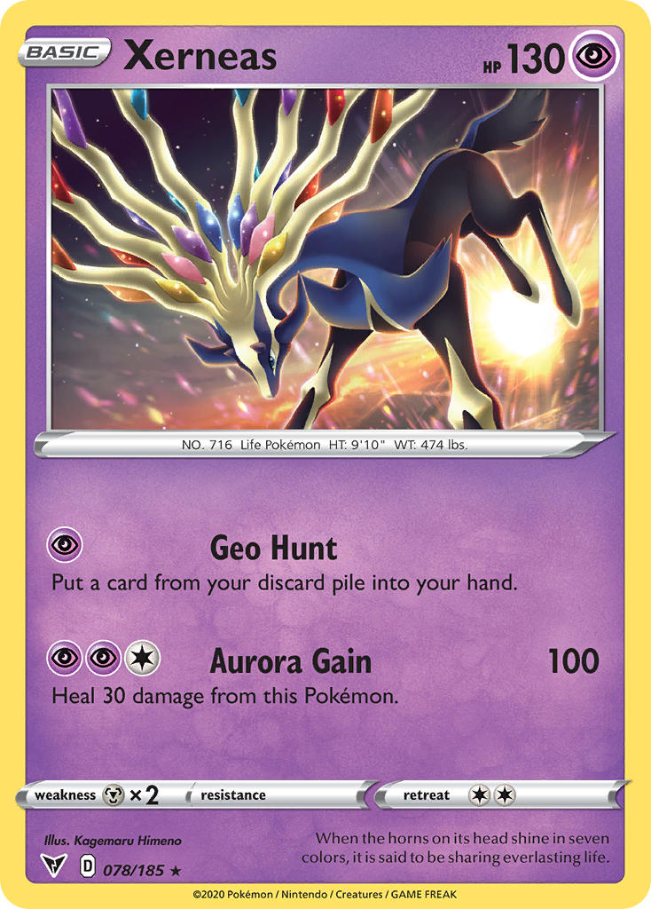 Xerneas (078/185) [Sword & Shield: Vivid Voltage] | North Game Den