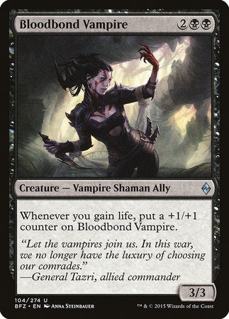 Bloodbond Vampire [Battle for Zendikar] | North Game Den