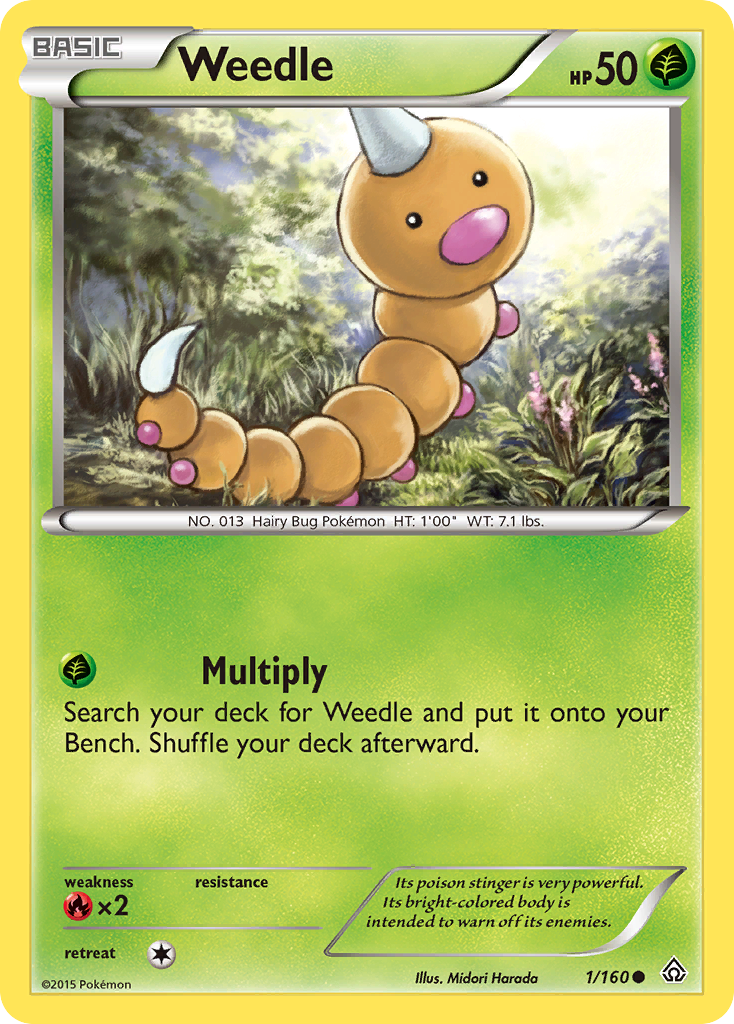 Weedle (1/160) [XY: Primal Clash] | North Game Den