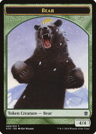Bear Token [Khans of Tarkir Tokens] | North Game Den