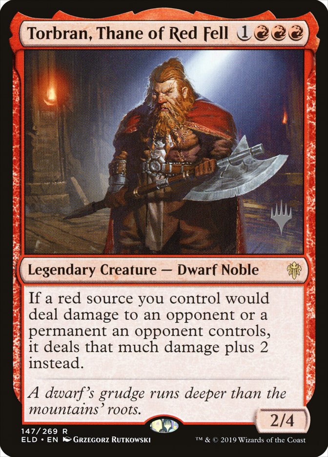 Torbran, Thane of Red Fell (Promo Pack) [Throne of Eldraine Promos] | North Game Den