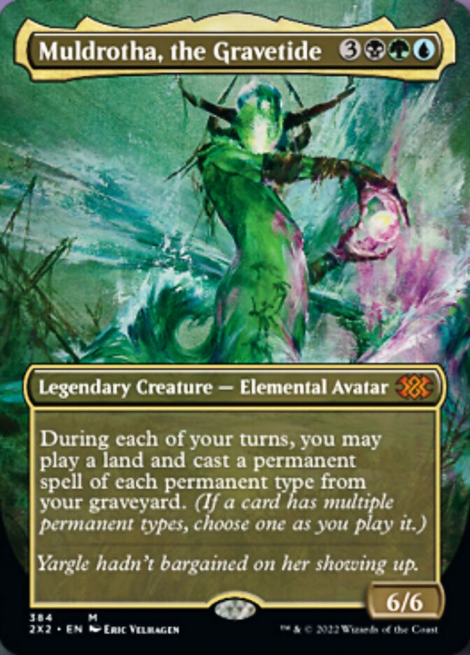 Muldrotha, the Gravetide (Borderless Alternate Art) [Double Masters 2022] | North Game Den