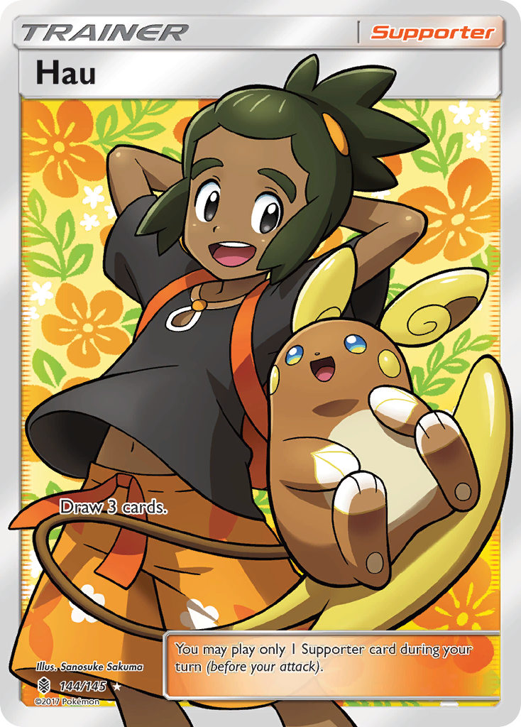 Hau (144/145) [Sun & Moon: Guardians Rising] | North Game Den