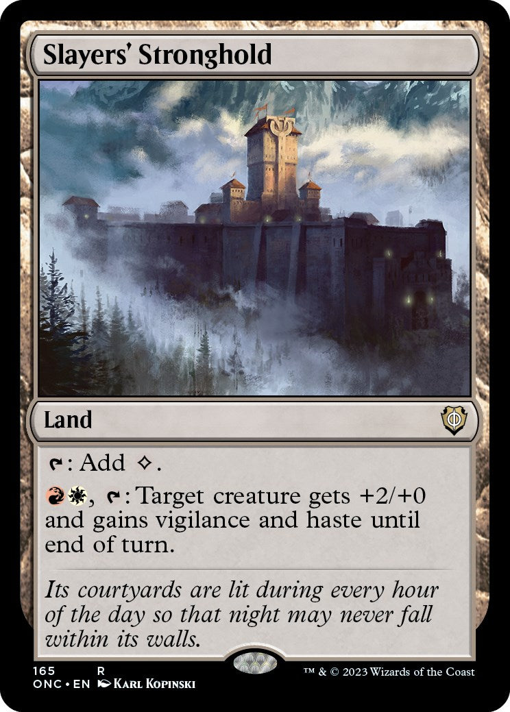 Slayers' Stronghold [Phyrexia: All Will Be One Commander] | North Game Den