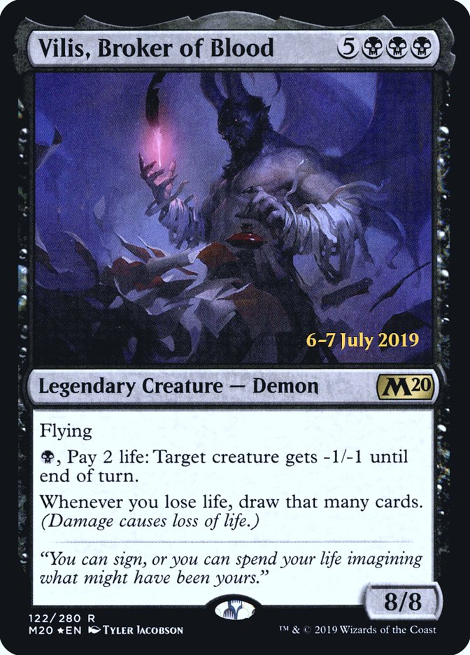 Vilis, Broker of Blood  [Core Set 2020 Prerelease Promos] | North Game Den