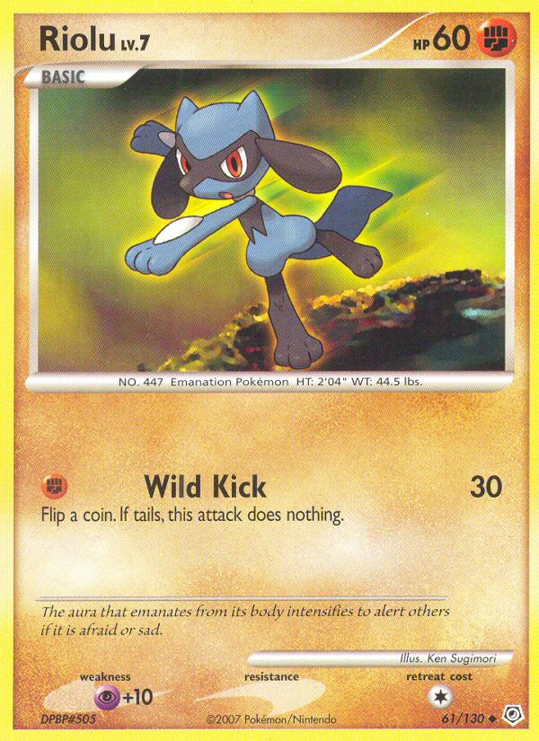 Riolu (61/130) [Diamond & Pearl: Base Set] | North Game Den