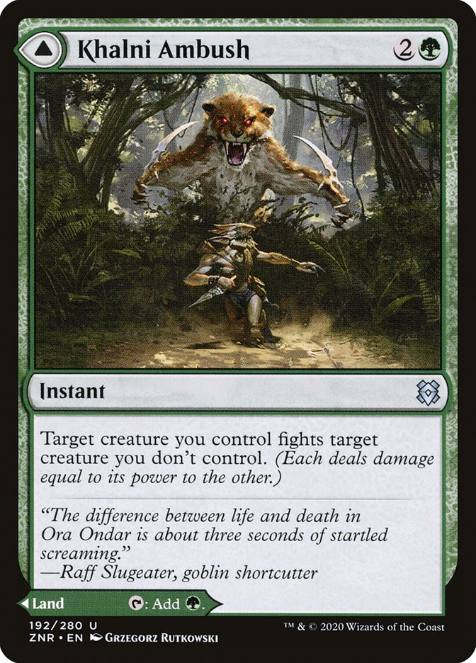 Khalni Ambush // Khalni Territory [Zendikar Rising] | North Game Den