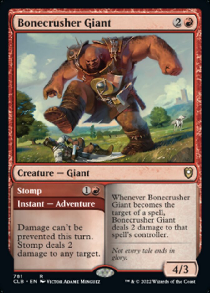 Bonecrusher Giant // Stomp [Commander Legends: Battle for Baldur's Gate] | North Game Den