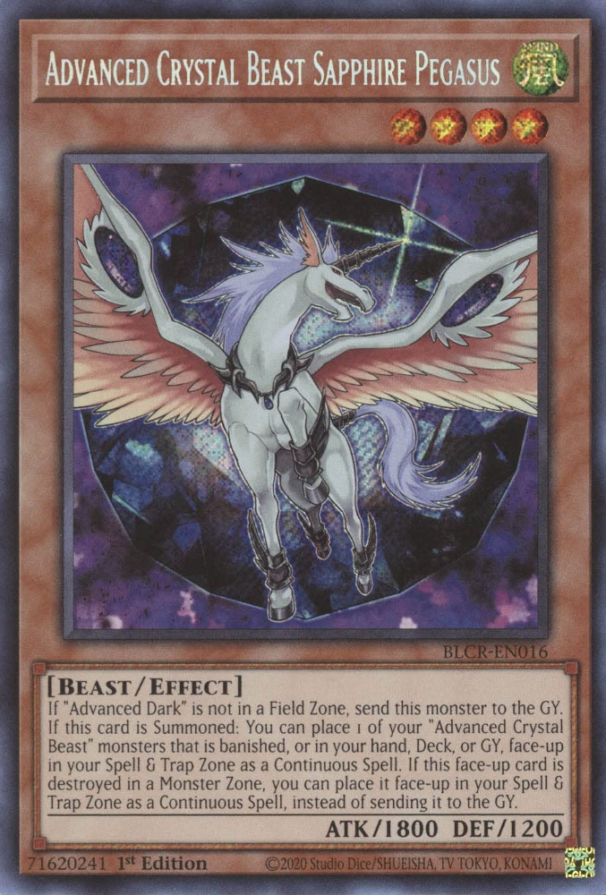 pegasus yugioh cards Starter Deck Single Card Dian Keto the Cure Master SDP-027 you can place it face Advanced Crystal Beast Sapphire Pegasus