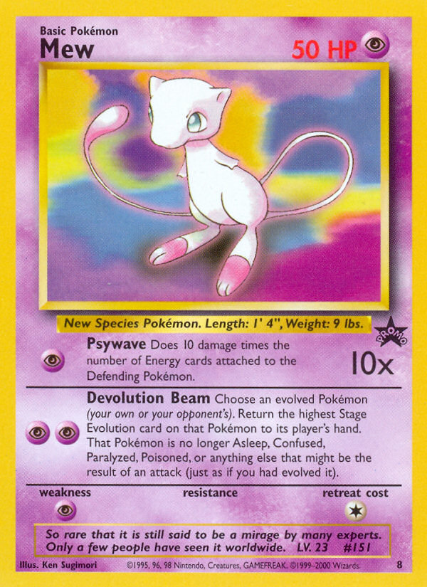 Mew (8) [Wizards of the Coast: Black Star Promos] | North Game Den