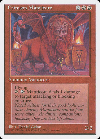 Crimson Manticore [Fourth Edition] | North Game Den
