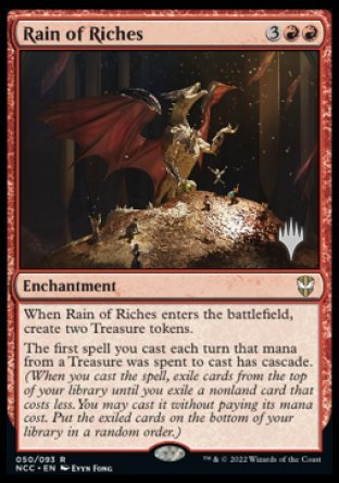 Rain of Riches (Promo Pack) [Streets of New Capenna Commander Promos] | North Game Den