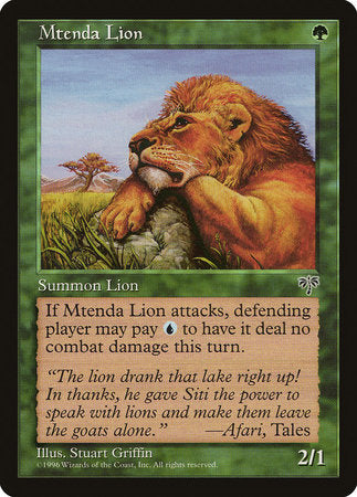 Mtenda Lion [Mirage] | North Game Den