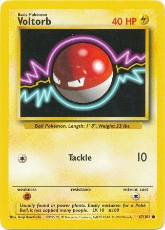 Voltorb (67/102) [Base Set Unlimited] | North Game Den