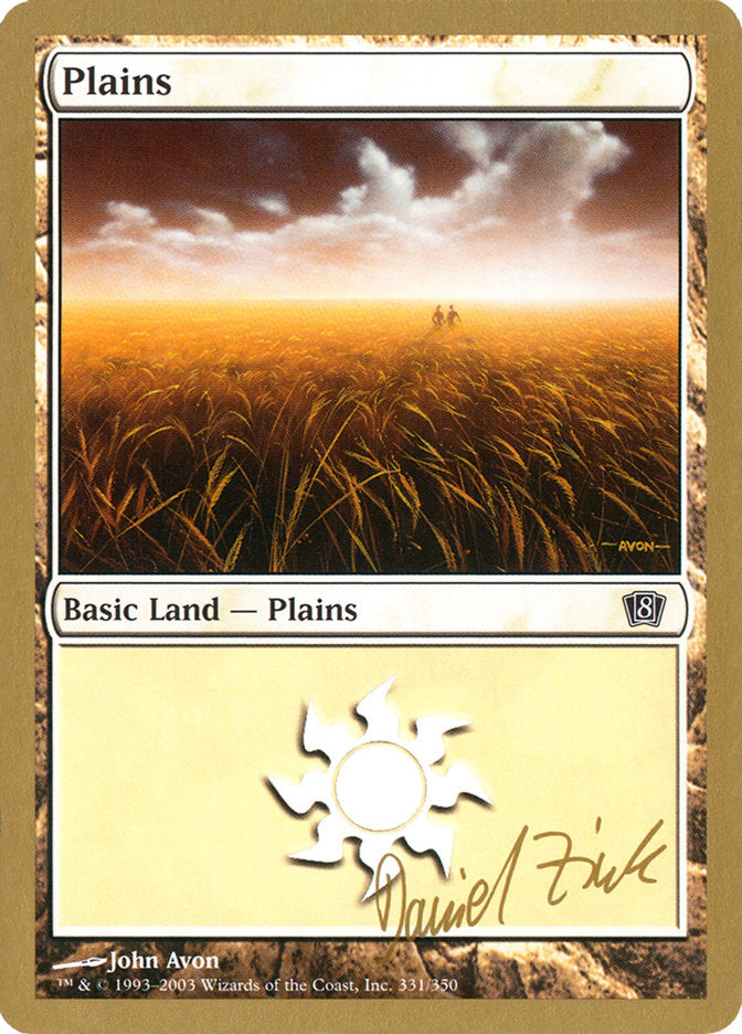 Plains (dz331) (Daniel Zink) [World Championship Decks 2003] | North Game Den