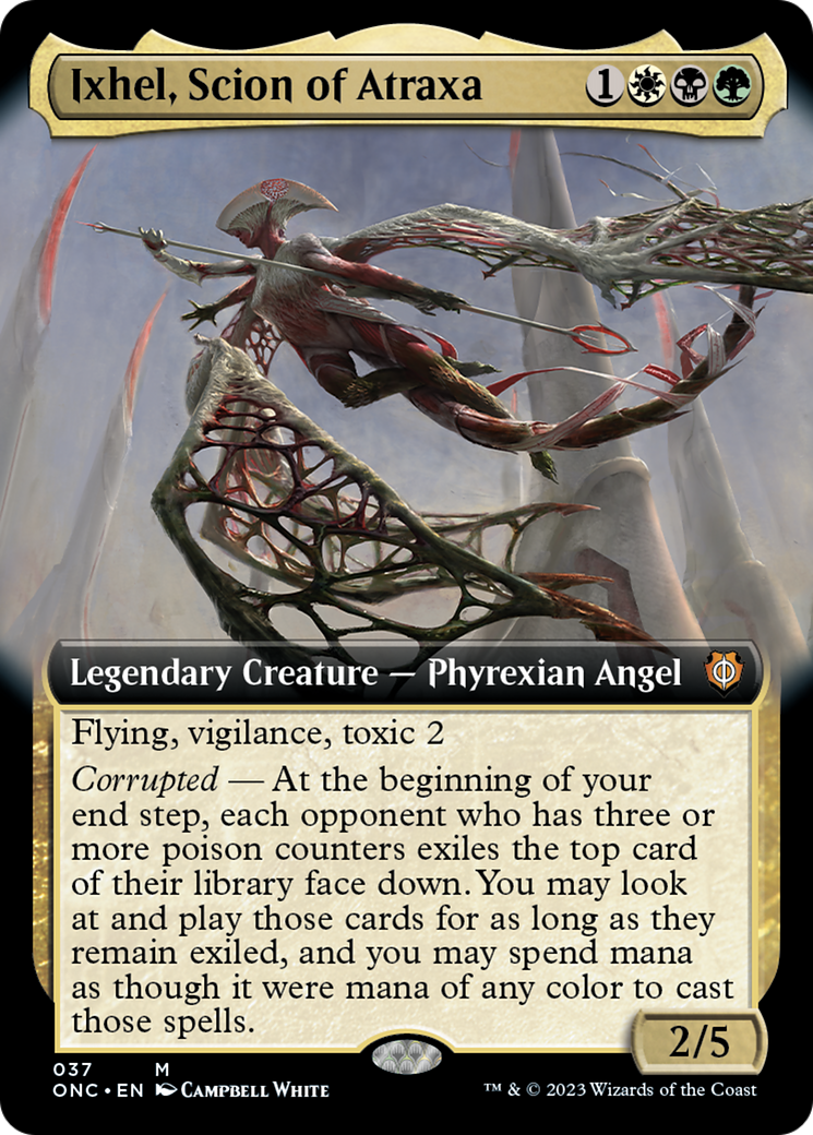 Ixhel, Scion of Atraxa (Extended Art) [Phyrexia: All Will Be One Commander] | North Game Den