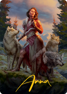 Arlinn, the Pack's Hope 1 Art Card (Gold-Stamped Signature) [Innistrad: Midnight Hunt Art Series] | North Game Den