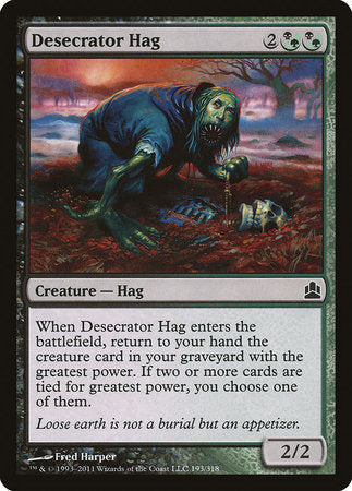 Desecrator Hag [Commander 2011] | North Game Den