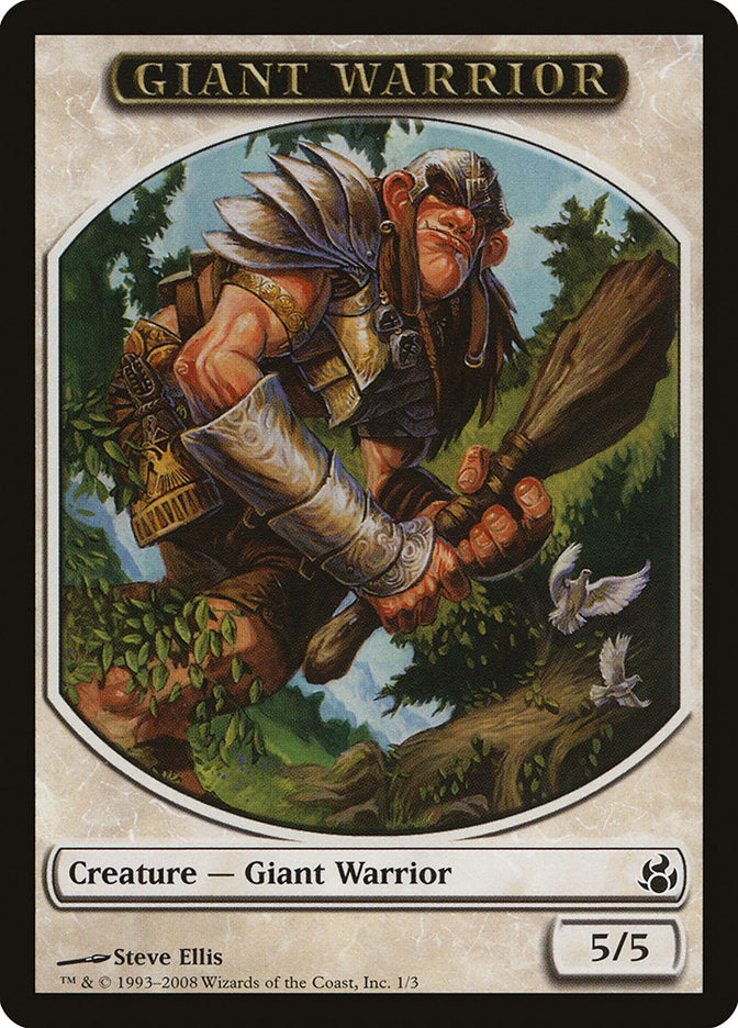 Giant Warrior [Morningtide Tokens] | North Game Den