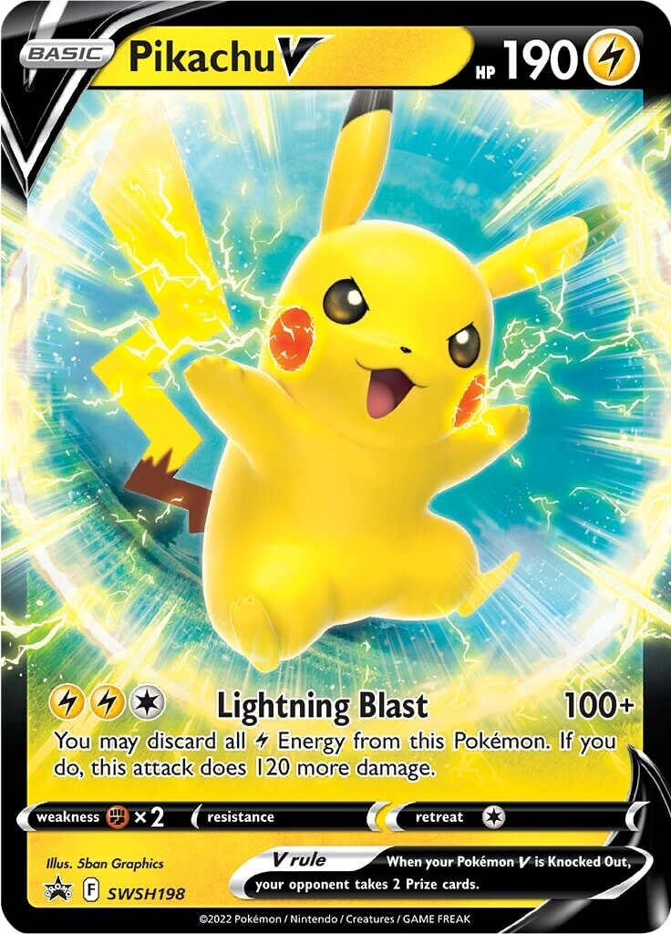 Pikachu V (SWSH198) [Sword & Shield: Black Star Promos] | North Game Den