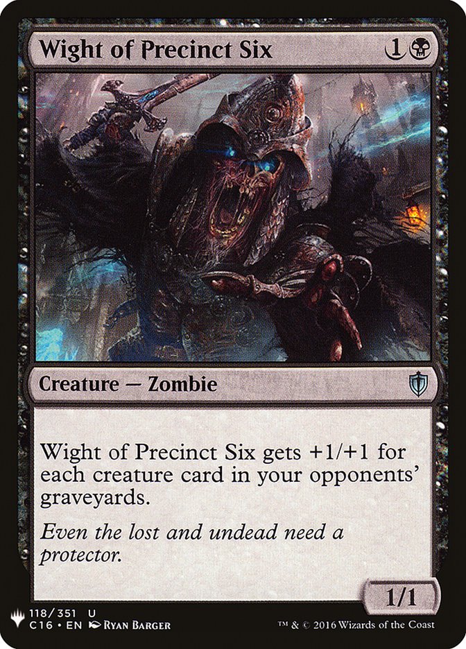 Wight of Precinct Six [Mystery Booster] | North Game Den