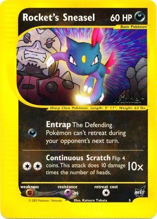 Rocket's Sneasel (5) (Winner) [Best of Promos] | North Game Den