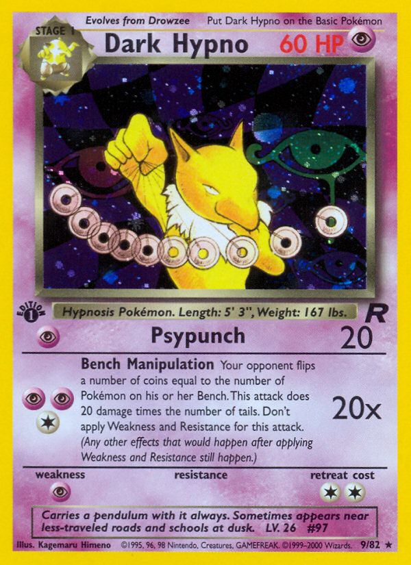 Dark Hypno (9/82) [Team Rocket 1st Edition] | North Game Den