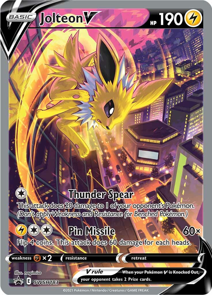 Jolteon V (SWSH183) [Sword & Shield: Black Star Promos] | North Game Den