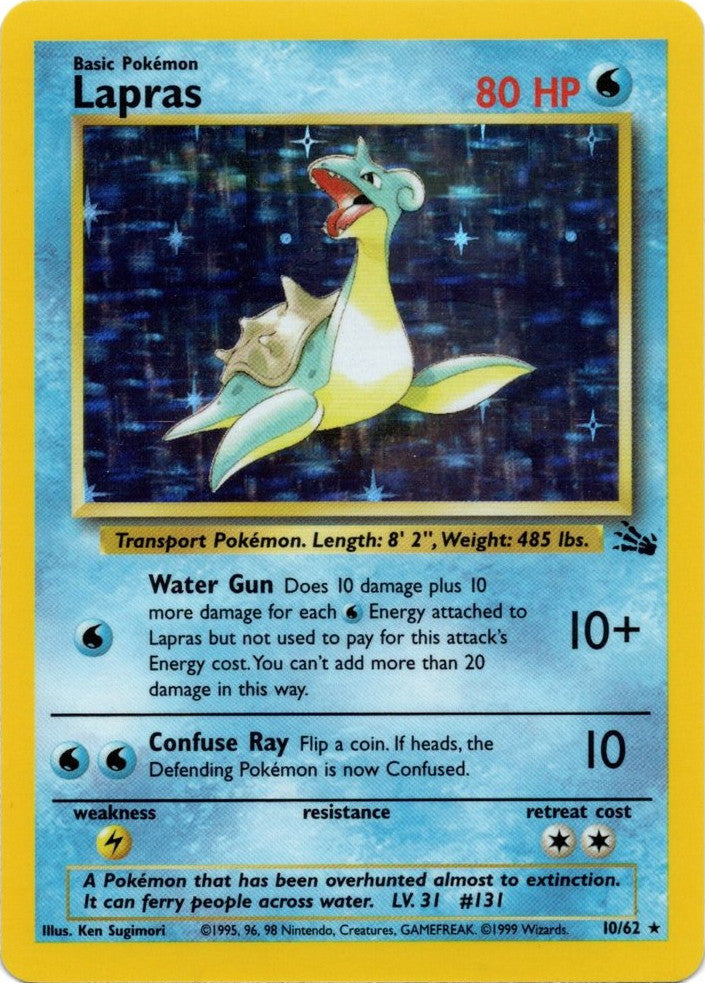 Lapras (10/62) [Fossil Unlimited] | North Game Den