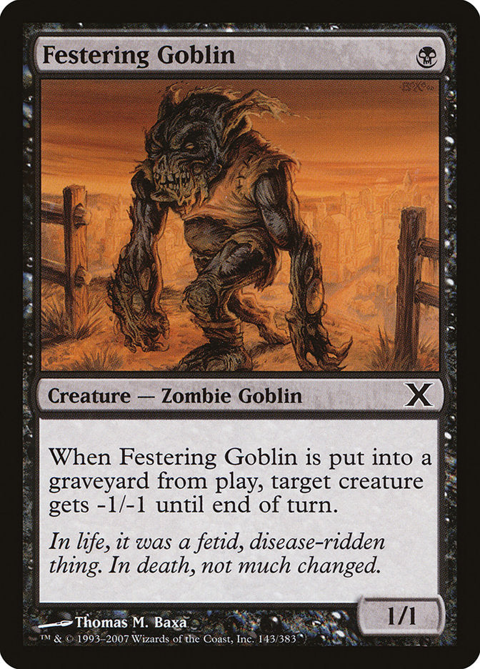 Festering Goblin [Tenth Edition] | North Game Den