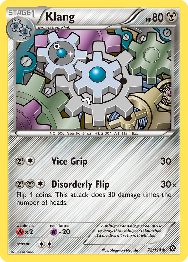 Klang (72/114) [XY: Steam Siege] | North Game Den