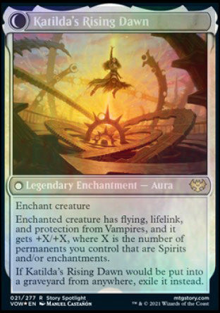 Katilda, Dawnhart Martyr // Katilda's Rising Dawn [Innistrad: Crimson Vow Prerelease Promos] | North Game Den