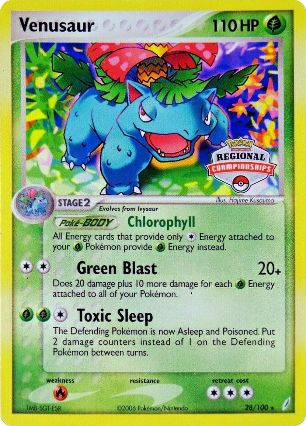 Venusaur (28/100) (Regional Championship Promo) [EX: Crystal Guardians] | North Game Den