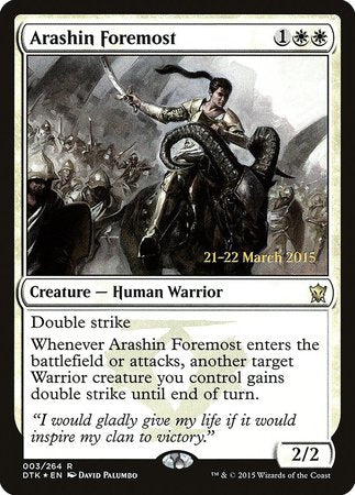 Arashin Foremost [Dragons of Tarkir Promos] | North Game Den