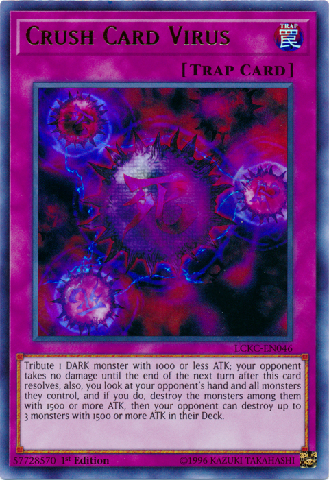 Crush Card Virus (Version 2) [LCKC-EN046] Ultra Rare | North Game Den