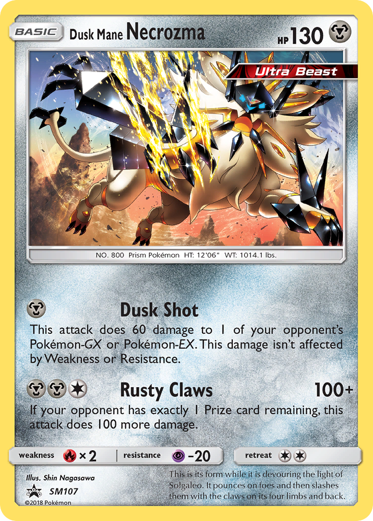 Dusk Mane Necrozma (SM107) [Sun & Moon: Black Star Promos] | North Game Den