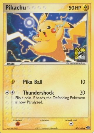 Pikachu (60/106) (2005 San Diego Comic Con) [Miscellaneous Cards] | North Game Den