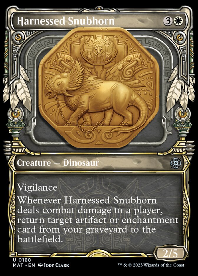 Harnessed Snubhorn (Showcase Halo Foil) [March of the Machine: The Aftermath] | North Game Den