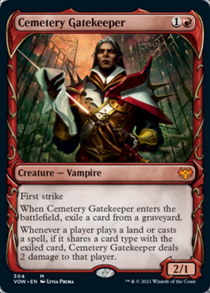 Cemetery Gatekeeper (Showcase Fang Frame) [Innistrad: Crimson Vow] | North Game Den