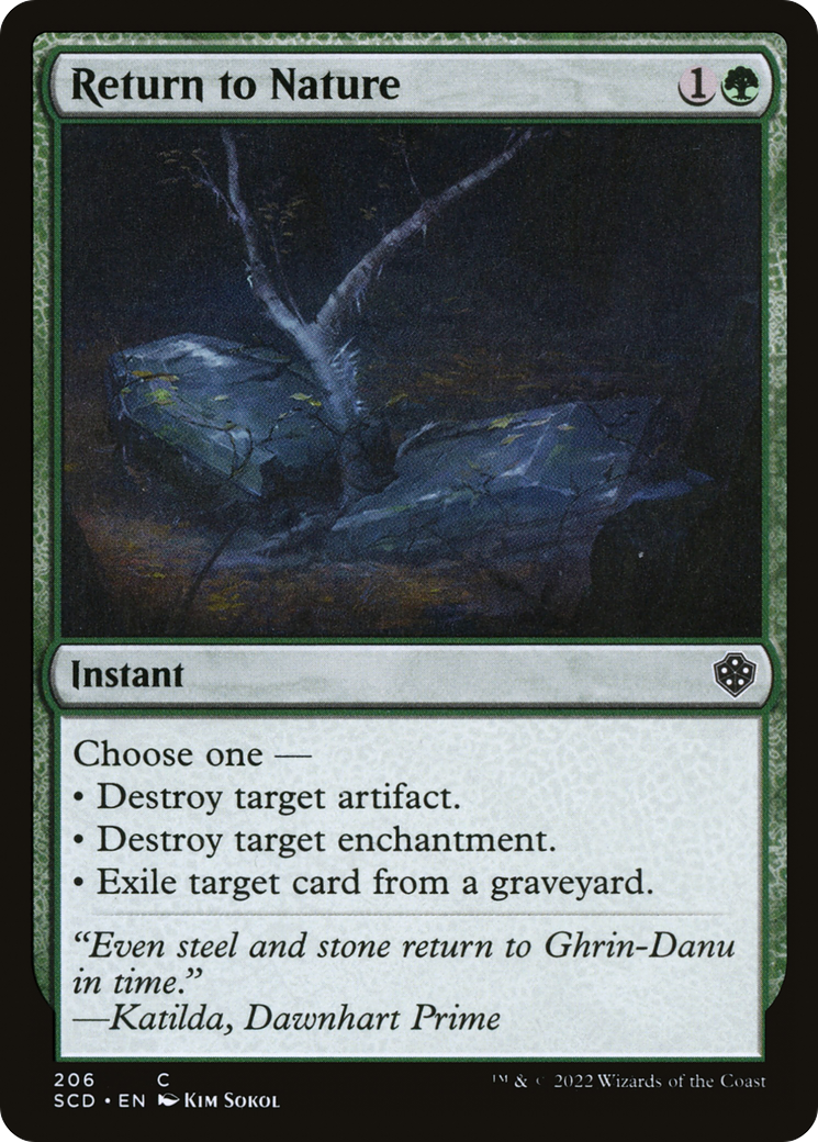 Return to Nature [Starter Commander Decks] | North Game Den