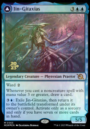 Jin-Gitaxias // The Great Synthesis [March of the Machine Prerelease Promos] | North Game Den