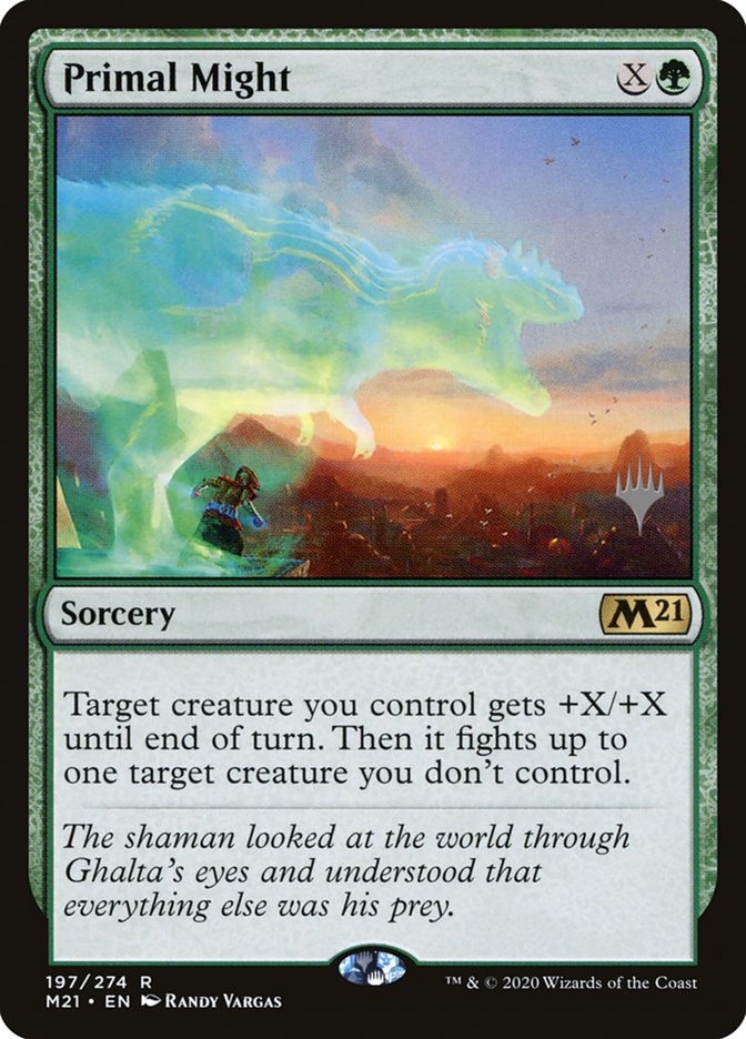 Primal Might (Promo Pack) [Core Set 2021 Promos] | North Game Den