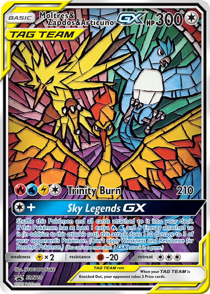 Moltres & Zapdos & Articuno GX (SM210) [Sun & Moon: Black Star Promos] | North Game Den