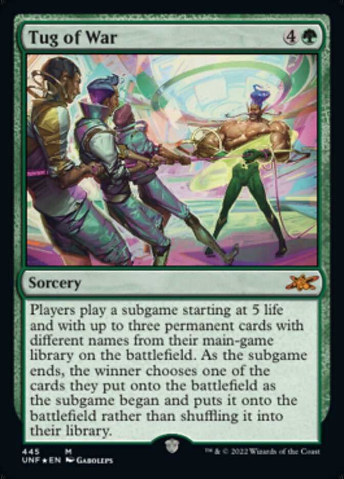 Tug of War (Galaxy Foil) [Unfinity] | North Game Den