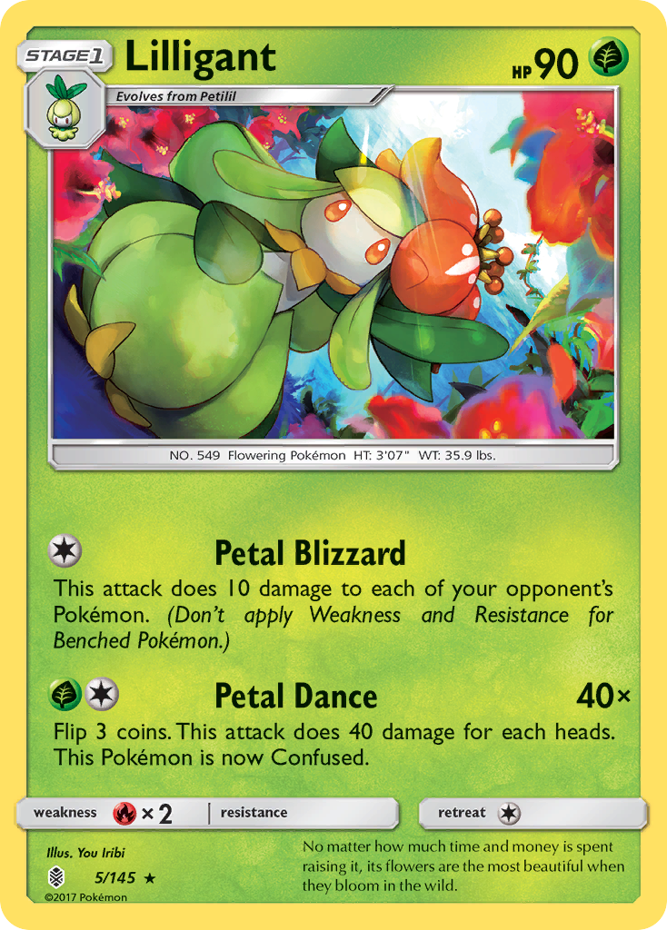 Lilligant (5/145) [Sun & Moon: Guardians Rising] | North Game Den