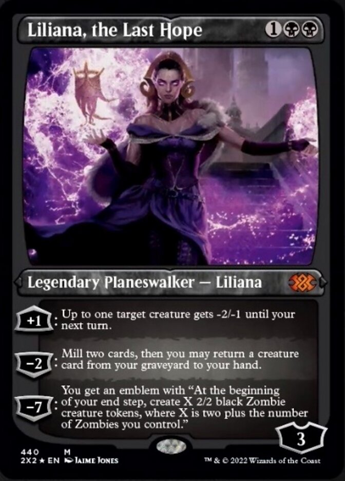 Liliana, the Last Hope (Foil Etched) [Double Masters 2022] | North Game Den