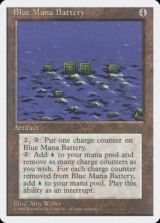 Blue Mana Battery [Fourth Edition] | North Game Den