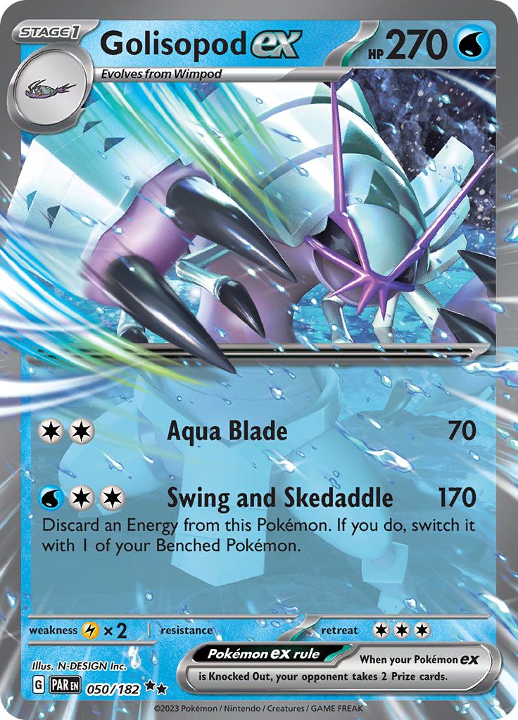 Golisopod ex (050/182) [Scarlet & Violet: Paradox Rift] | North Game Den