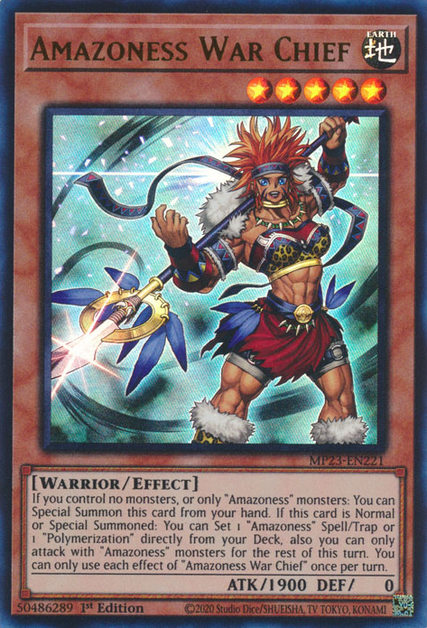 Amazoness War Chief [MP23-EN221] Ultra Rare | North Game Den