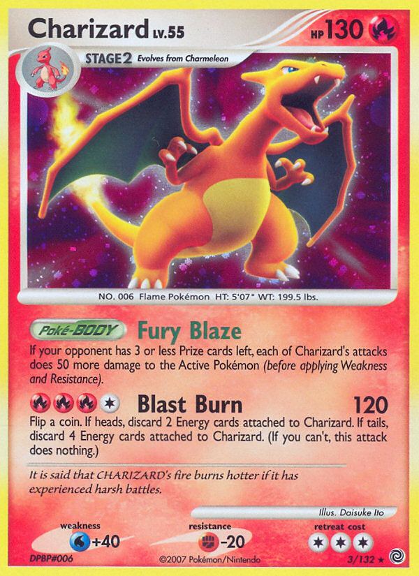 Charizard (3/132) [Diamond & Pearl: Secret Wonders] | North Game Den